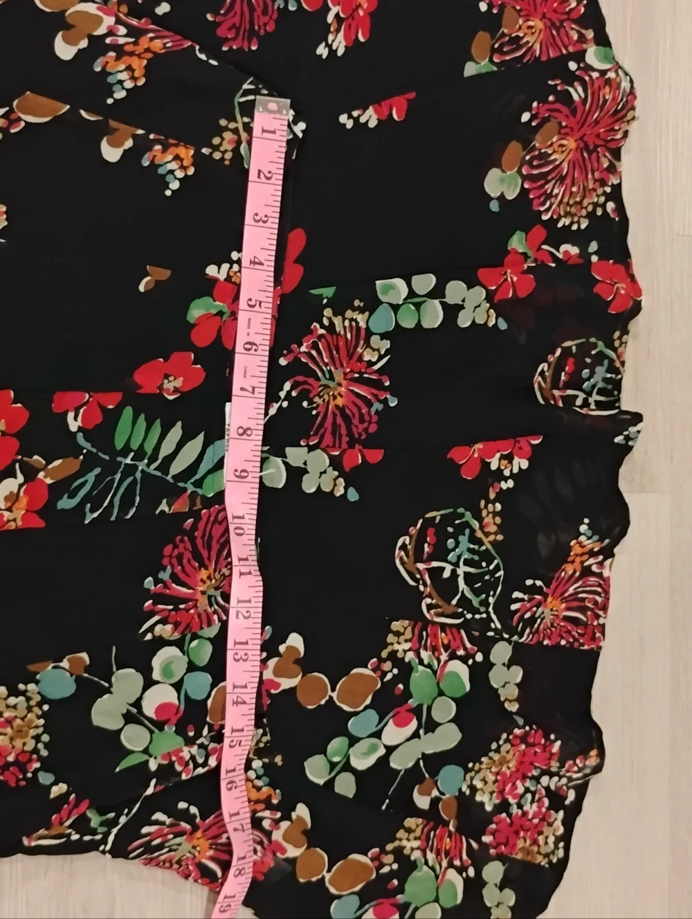 NWT Deadstock 2000s Van Heusen Floral Flare Bottom Skirt - Picture 4 of 5